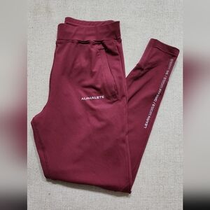 Alphalete Pro-Elite Premium Joggers - S - Maroon